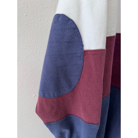 VTG Apparel Workshop Rugby Shirt Sz XXL Reinforced Elbow Y2K 80s 90s READ FLAW - Picture 2 of 8